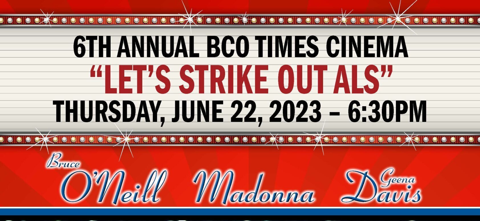 Bruce O’Neill Movie Night – June 22, 2023 – A League of Their Own.